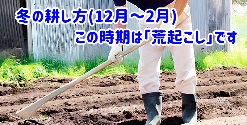 この時期の作業は「荒起こし」です