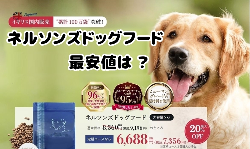 ネルソンズドッグフード最安値