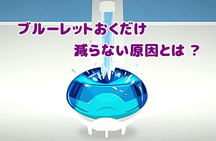 ブルーレットおくだけが減らない原因
