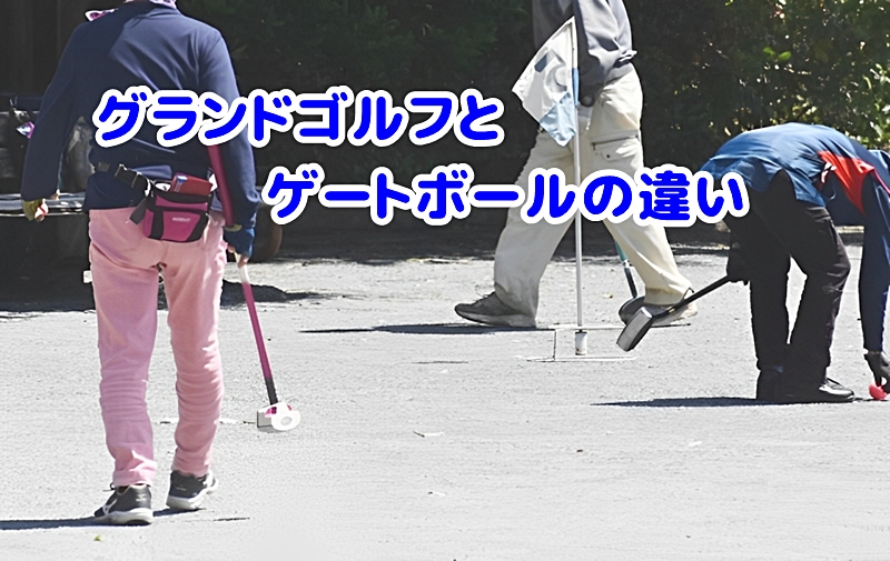 ゲートボールをする人の様子