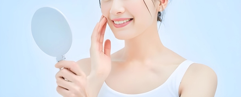 美肌の女性