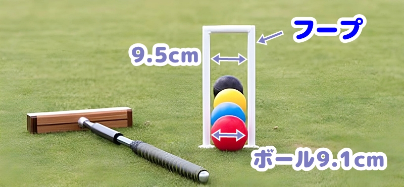 クロッケーのフープ