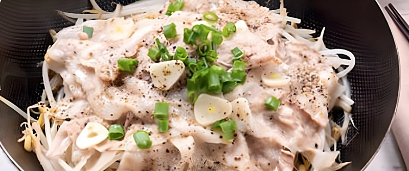 もやしと豚バラの重ね蒸し