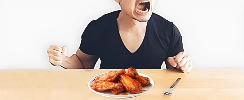 生焼けだと言う男性客