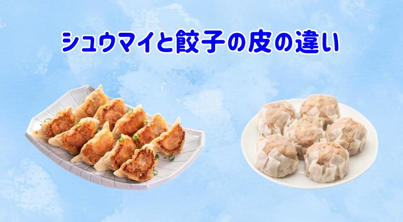 シュウマイと餃子の皮の違い