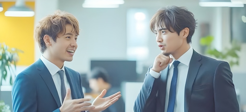 ビジネスシーンで背中を押す人