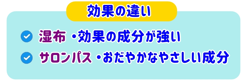 効果の違い