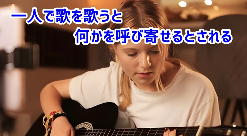 一人で歌を歌うと何かを呼び寄せるとされる